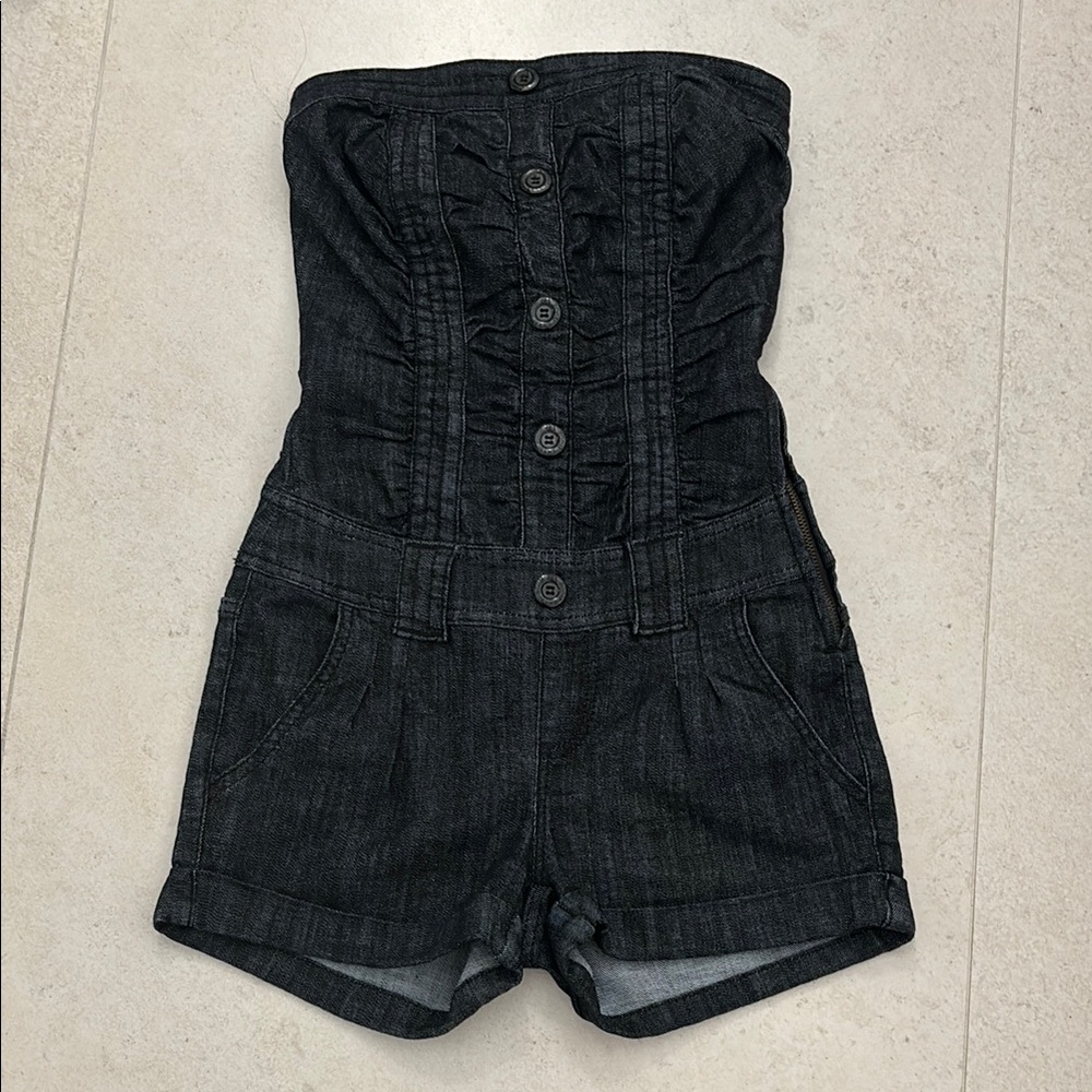Black Denim Women's Shorts